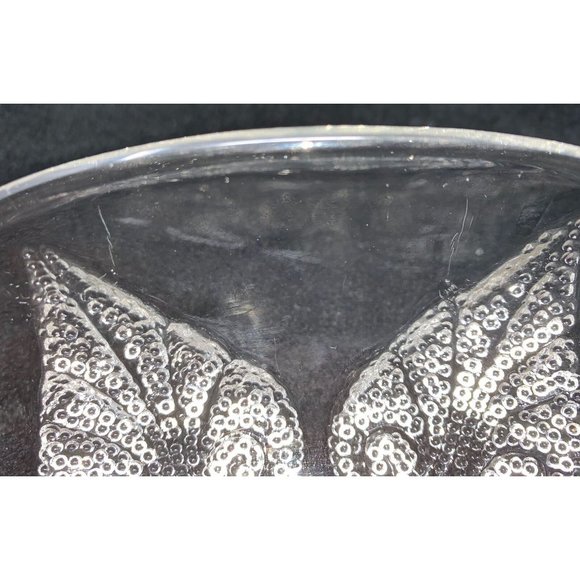 Vintage ANCHOR HOCKING RENAISSANCE Oval Relish Dish ~ Beaded Leaf ~ Mid Century - Picture 11 of 11